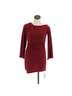 NEW ASOS Design Burgundy Bodycon Dress Women Size XS